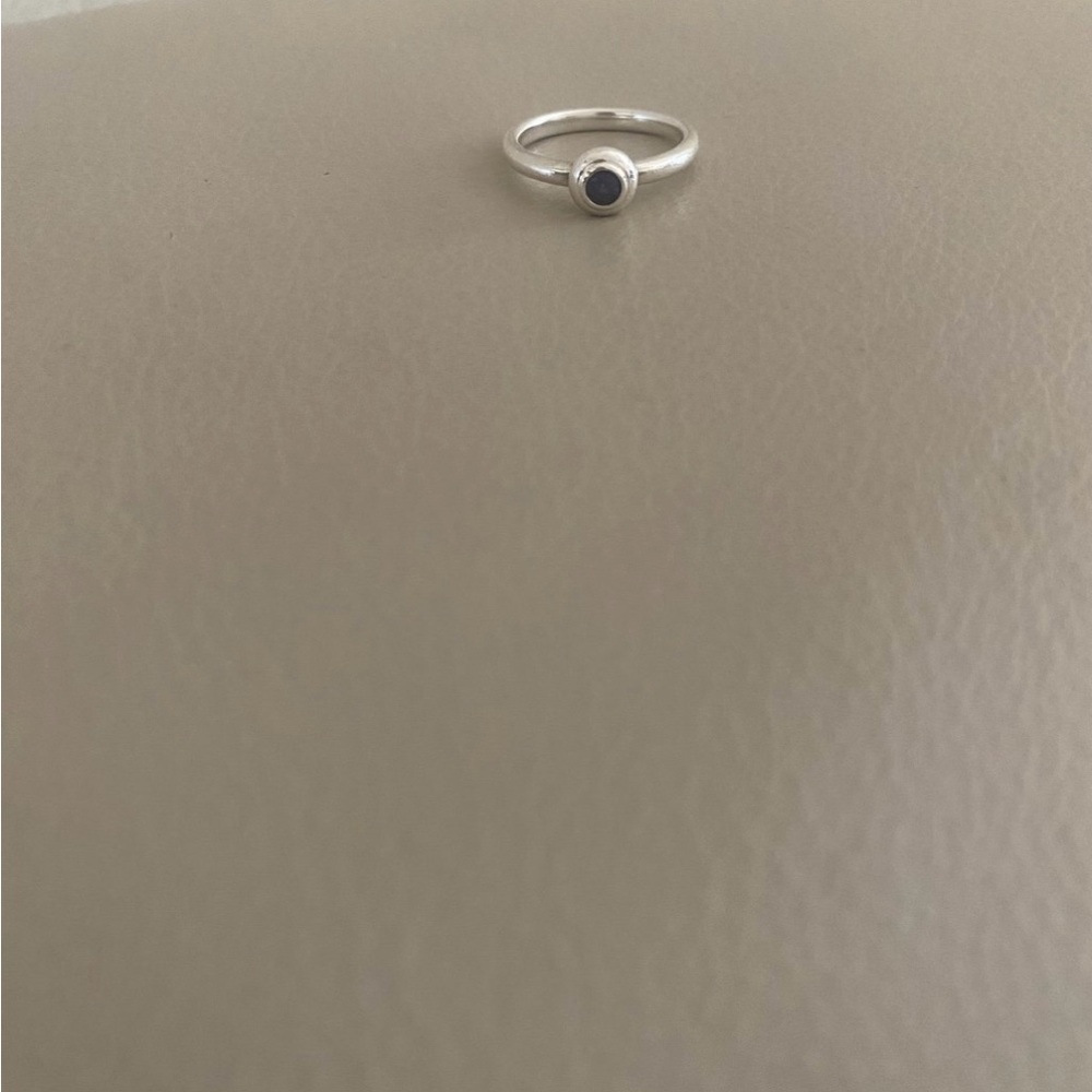James Avery silver sapphire ring